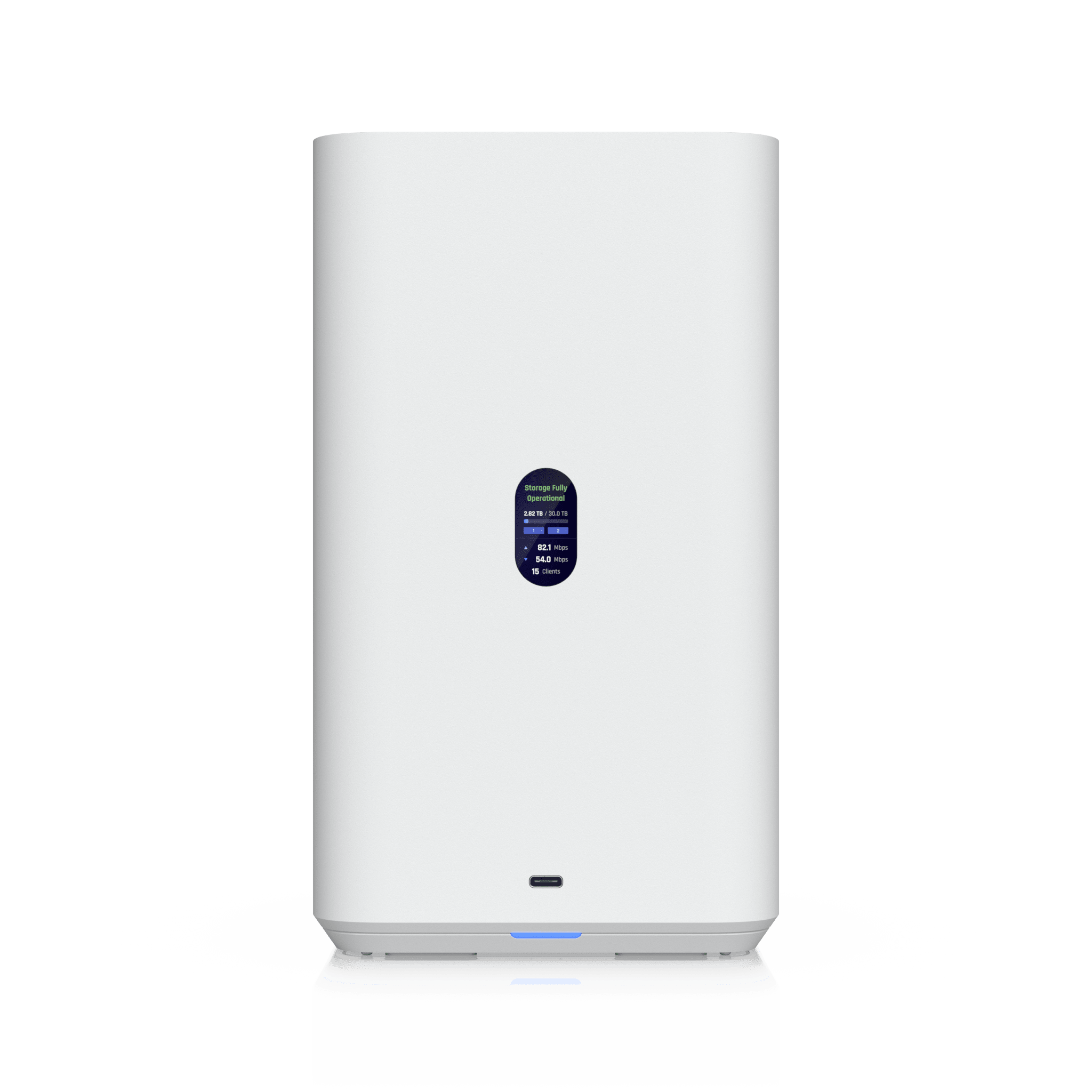 UniFi UNAS-2 – Servidor NAS Compacto de 2 Bahías para HDD 3.5" SATA, Puerto 2.5 GbE, USB-C y PoE++ — UBIQUITI · SKU UNAS-2-W