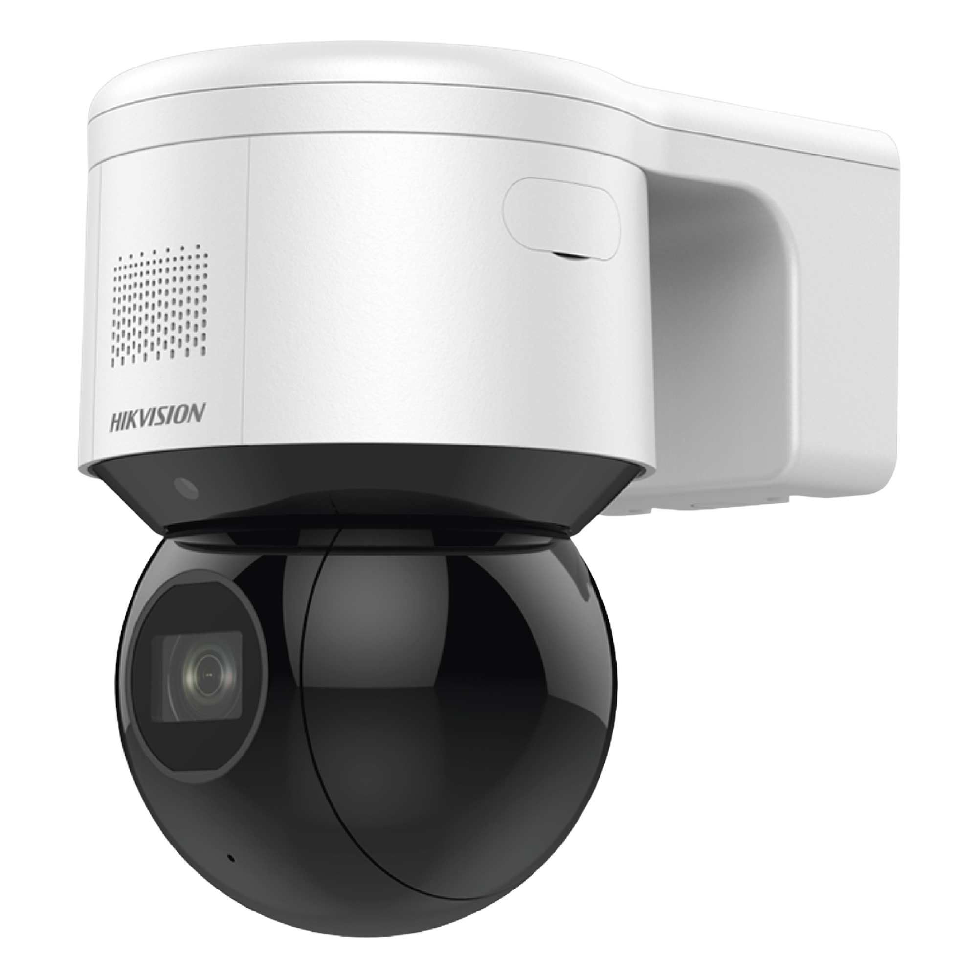 Domo PTZ IP / 4 Megapixel / 4X Zoom Óptico / IR EXIR 50 m (164 ft) / WDR 120 dB / AcuSense / Luz Estroboscópica y Sirena / PoE+ / IP66 — HIKVISION · SKU DS-2DE3A404IWG-E