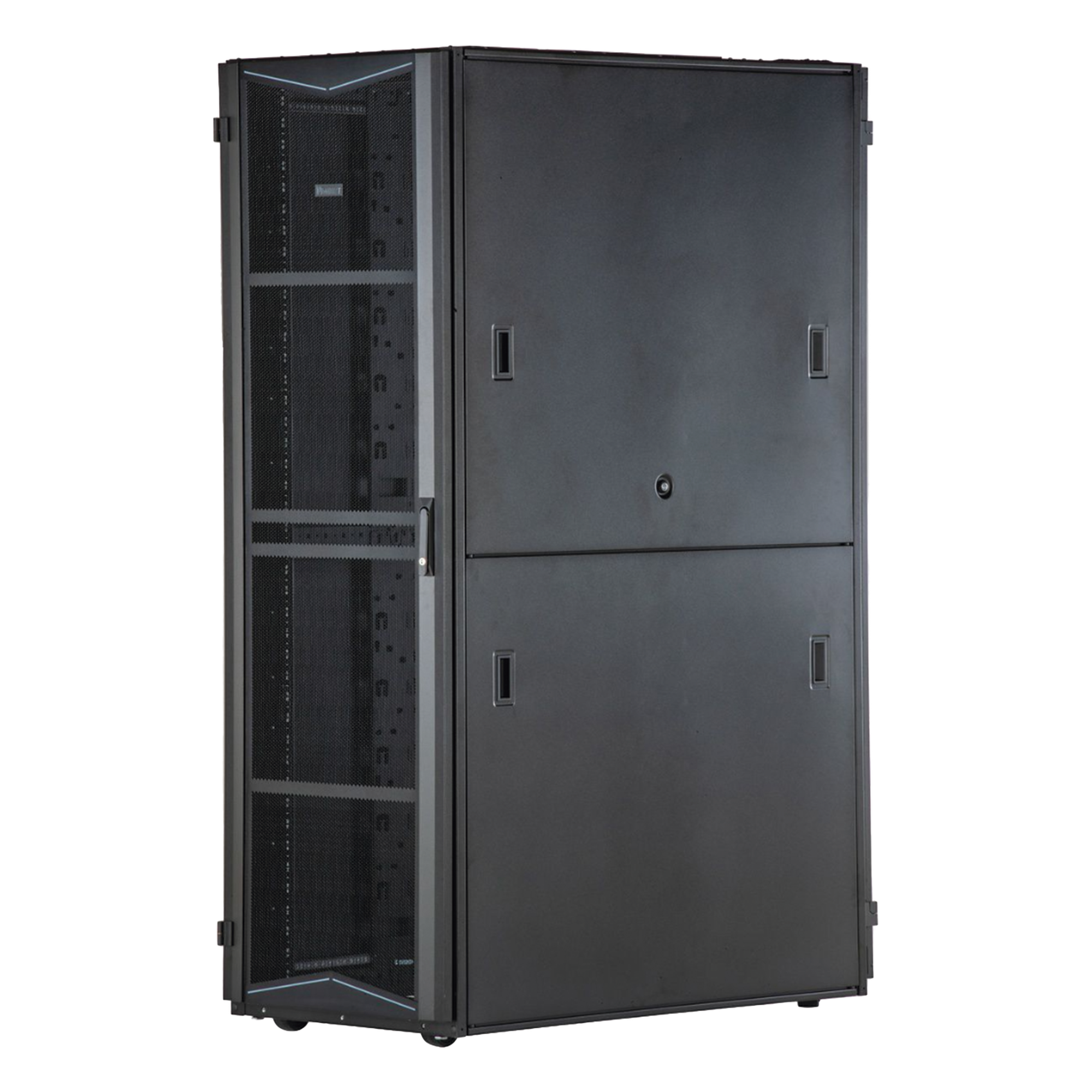 Gabinete FlexFusion para Centros de Datos, 42 UR, 800 mm de Ancho, 1200 mm de Profundidad, Fabricado en Acero, Color Negro — PANDUIT · SKU XG84222BS0001