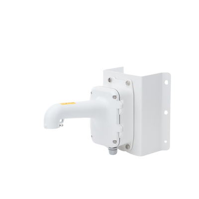 Montaje de Esquina con Caja de Conexión para Domos PTZ epcom y HIKVISION / Fabricado con Aleación de Aluminio y Acero
