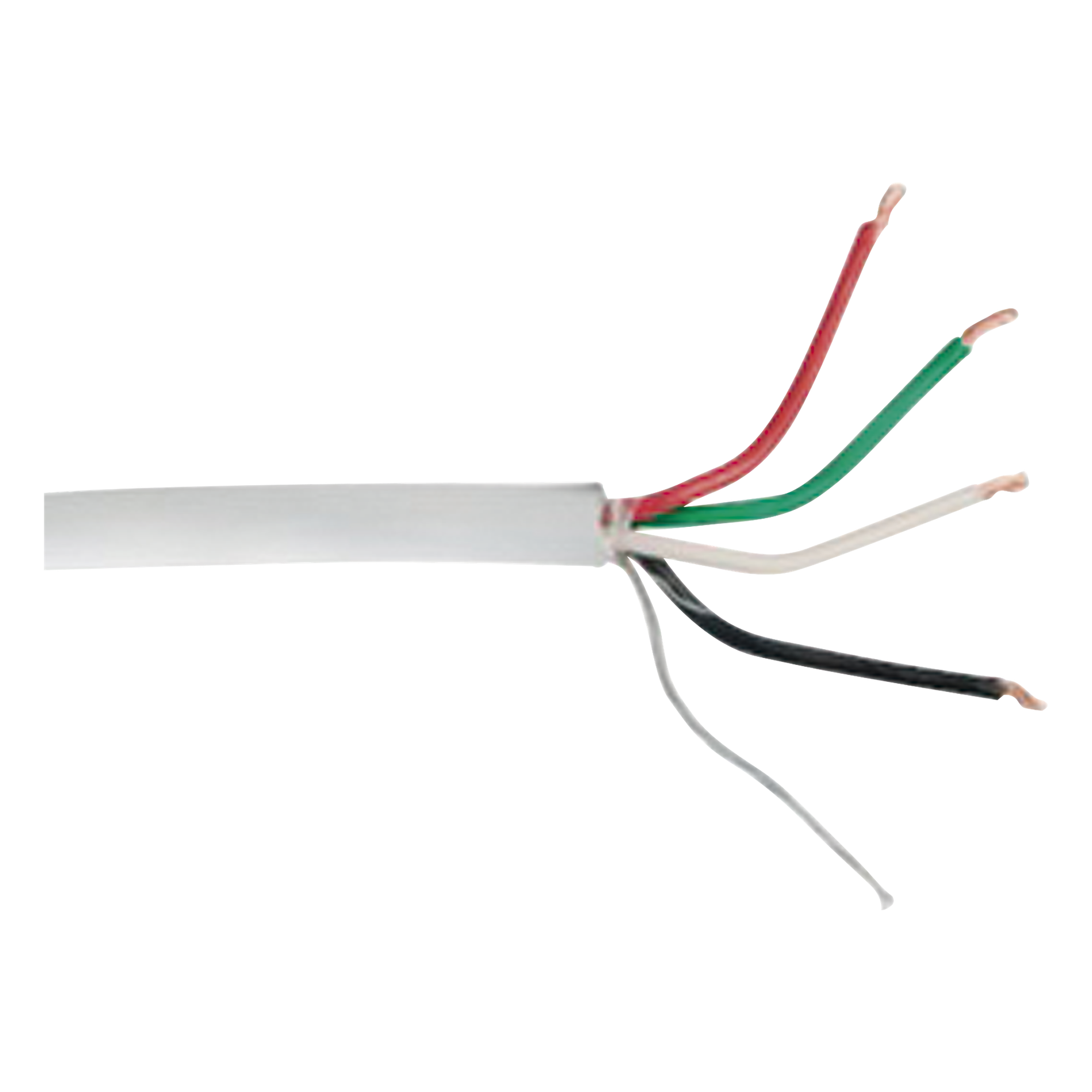 Caja de 305 Metros (1000 Pies) / 4 X 22 AWG / Blindado / CMR, Color Gris. Aplicaciones en Sistemas de Audio, Alarmas y Control de Acceso.