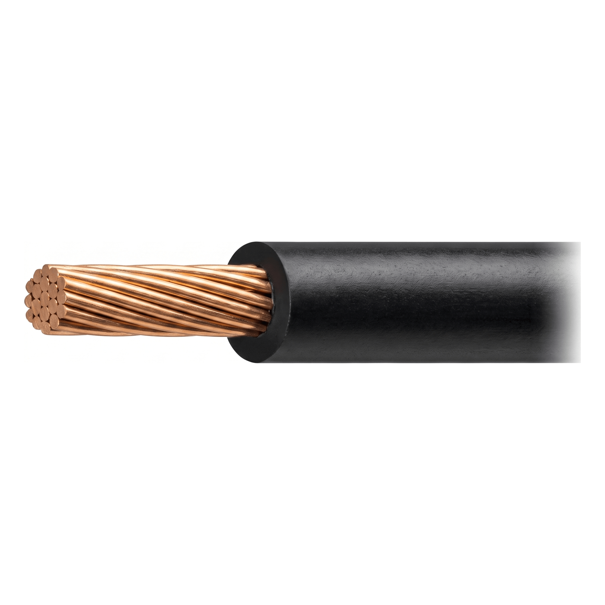 Cable THW-LS / Calibre 14 AWG / 19 Hilos / Color Negro / Bobina 100 m (328 ft)