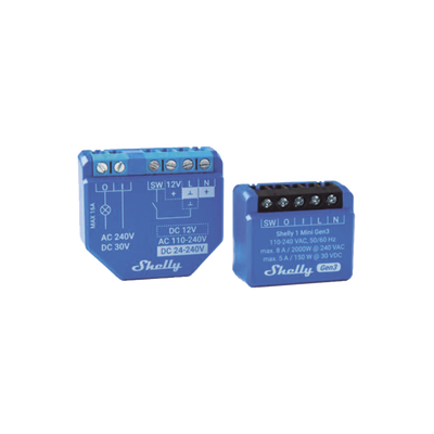 Mini Relevador inalámbrico inteligente, 1 salida de contacto seco, compatible con asistentes de voz Alexa y GoogleHome