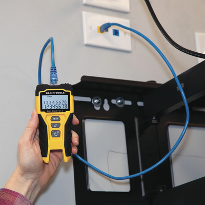 Tester de Cable LAN Scout™ Jr. 2/ Para: Prueba aprobada/ Error de Cableado/ Falla de Circuito Abierto o Cortocircuito/ Par Dividido/ Blindaje.
