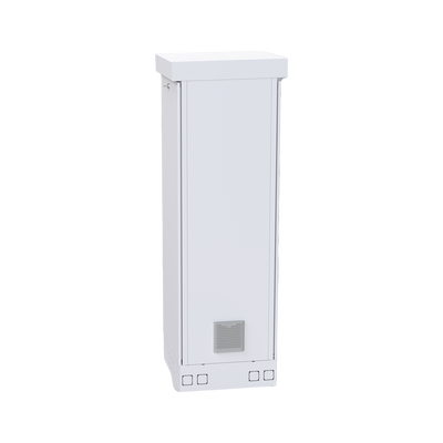 Gabinete para Piso, Capacidad, 31 Unidades de Rack, Doble puerta y Postes frontales e intermedios ajustables, Color Blanco, Se envía el Gabinete Armado.