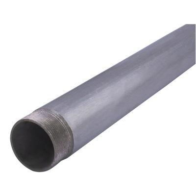 Tubo Conduit Cédula 40 / 1 1/2' (41 mm) / 3.20 m (10.5 ft) / Rosca NPSM 11.5 hilos/pulgada / Galvanizado por Inmersión / Esmalte Anticorrosivo