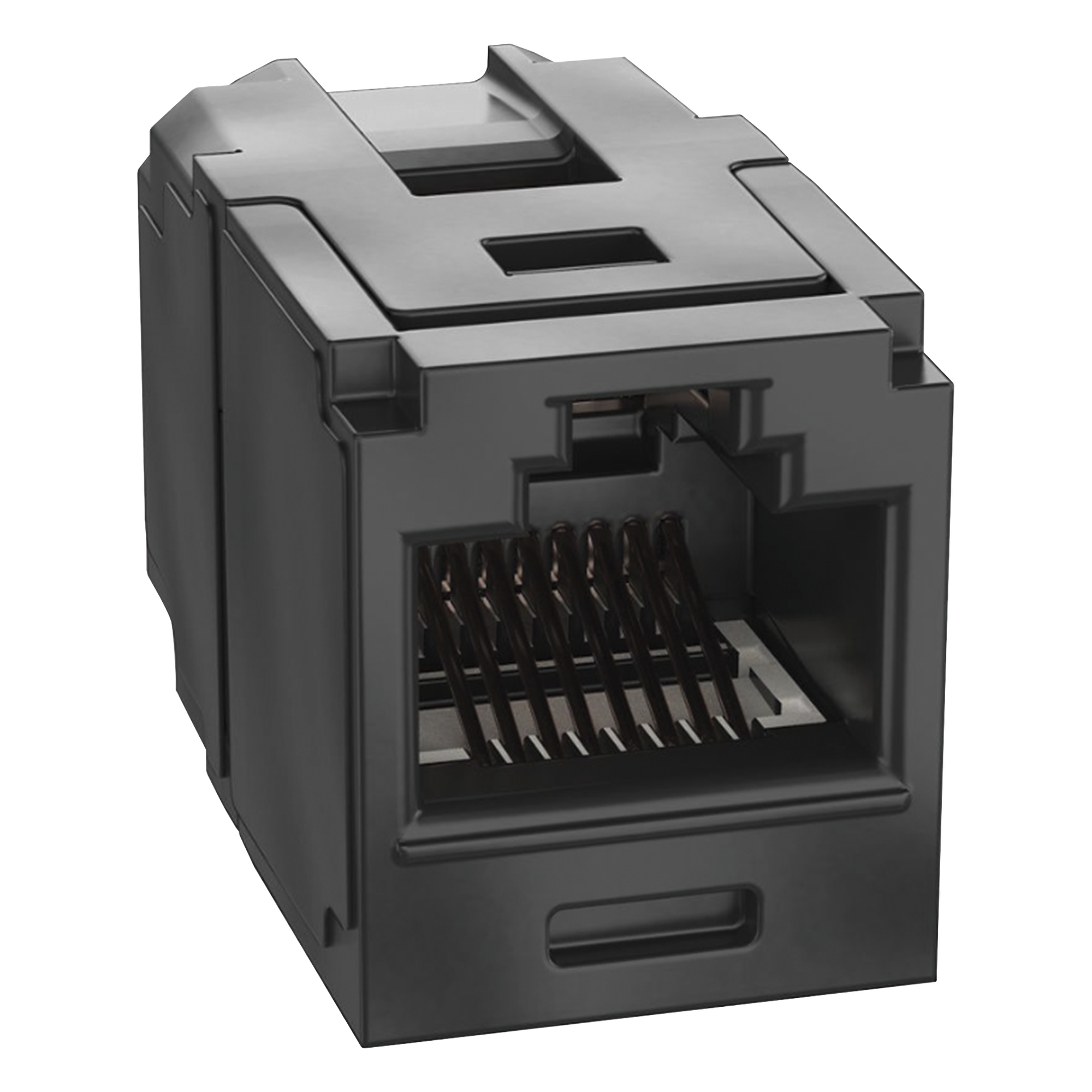 Módulo Acoplador / Mini-Com / Categoría 6A / RJ45 a RJ45 / Negro / PoE++ / 2500 Ciclos — PANDUIT · SKU CC6X88BL