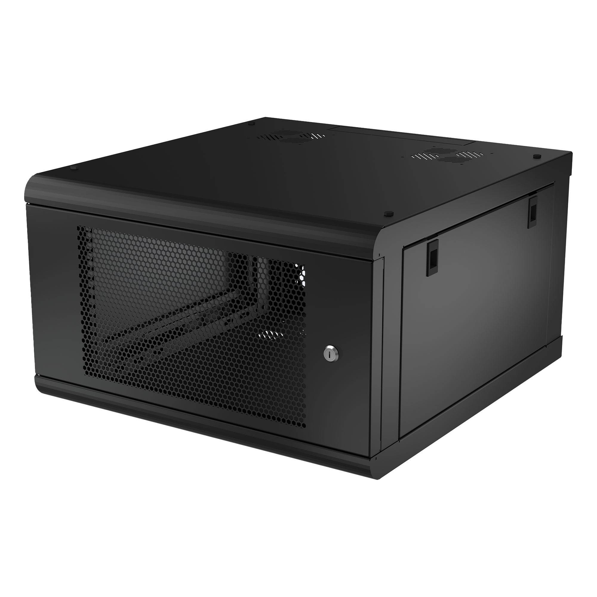 Gabinete de Pared con Puerta Perforada, 635mm de Profundidad, 6U Rack de 19 in, Acero Reforzado — LINKEDPRO · SKU SR-1906-GN2P