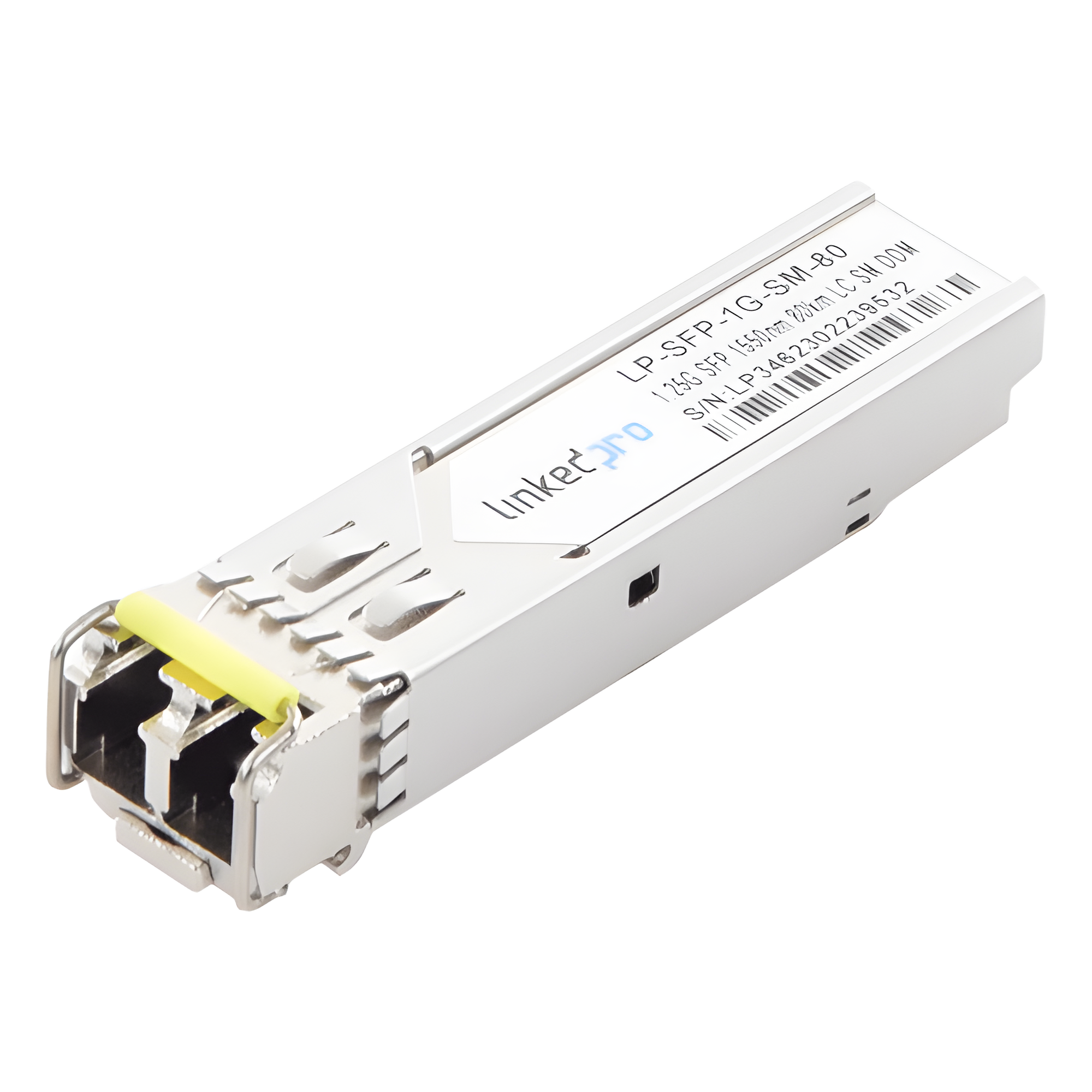 Transceptor Óptico SFP (Mini-Gbic) / Monomodo 1550 nm / 1.25 Gbps / 1000BASE-ZX / Conectores LC/UPC Dúplex / DDM / Hasta 80 km  — LINKEDPRO BY EPCOM · SKU LP-SFP-1G-SM-80