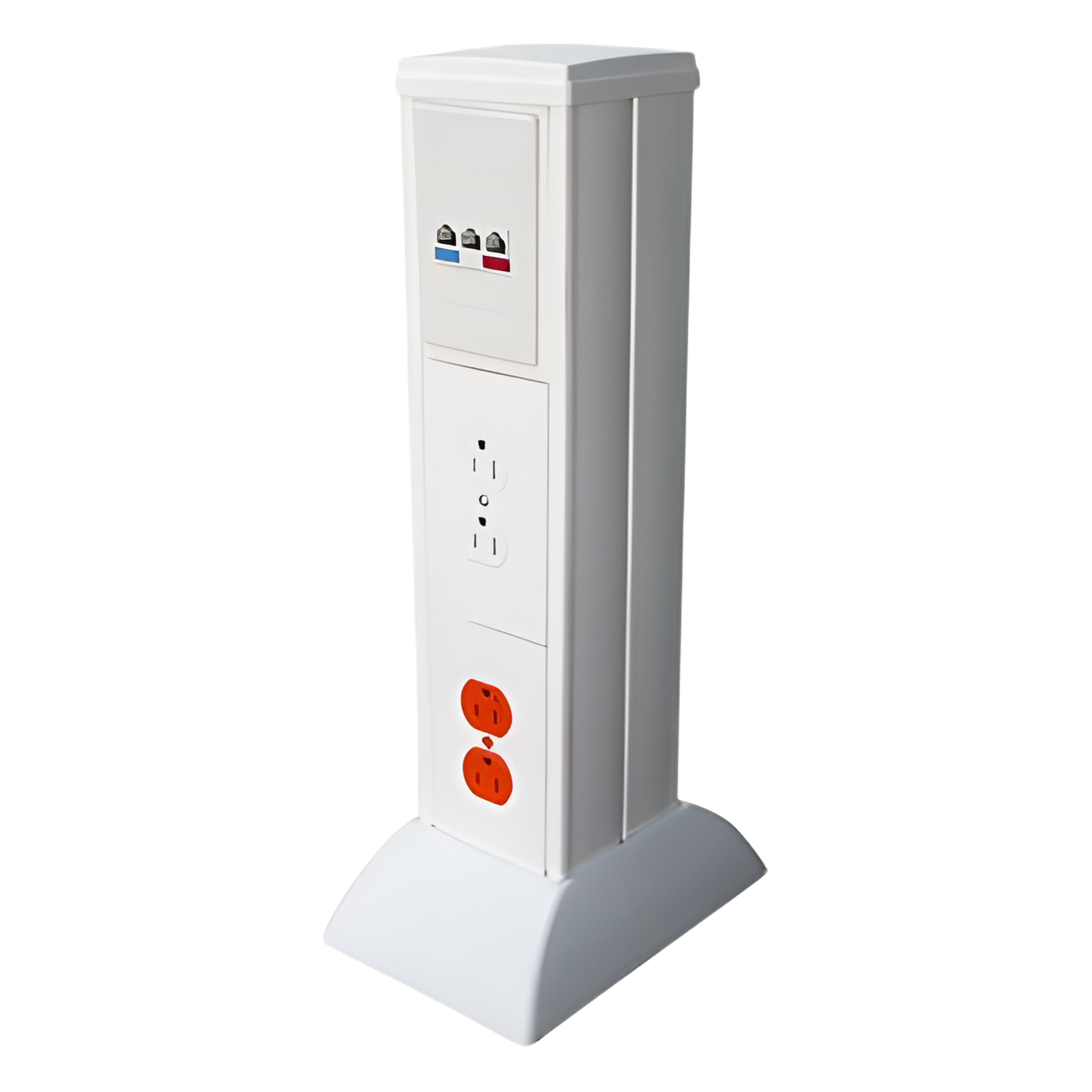 Mini Columna para Concentrar, Distribuir y Ordenar Cables de Energía Eléctrica o Puertos de Datos de Telecomunicaciones (10000-01000) — THORSMAN · SKU TH-MIC
