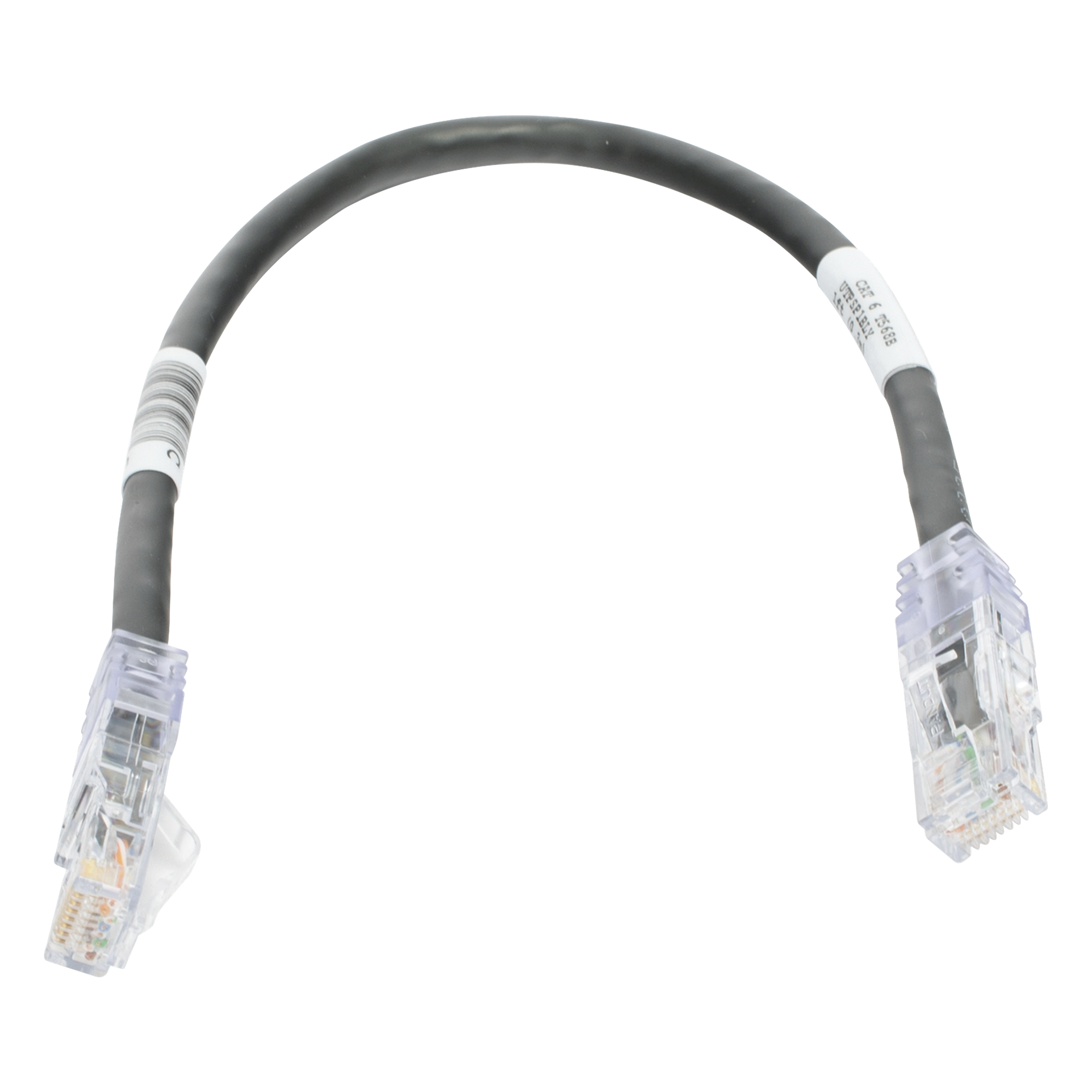 Cable de Parcheo TX6, UTP Cat6, 24 AWG, CM, Color Negro, 0.3 Metros (1 Pie) — PANDUIT · SKU UTPSP1BLY
