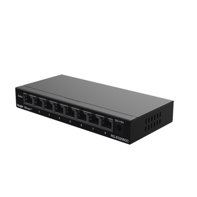 Switch Administrable con 8 puertos Gigabit, gestión gratuita desde la nube