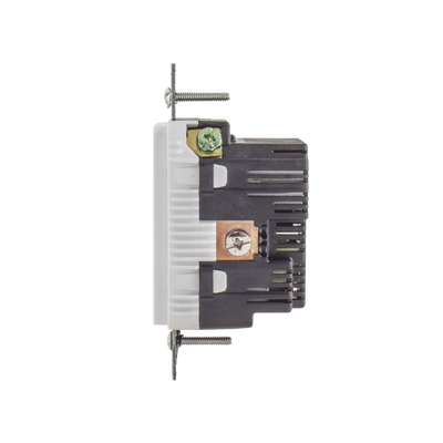 Contacto Dúplex con 2 Puertos USB, 15A 125V, 2 Polos, 3 Hilos, Color Blanco. 