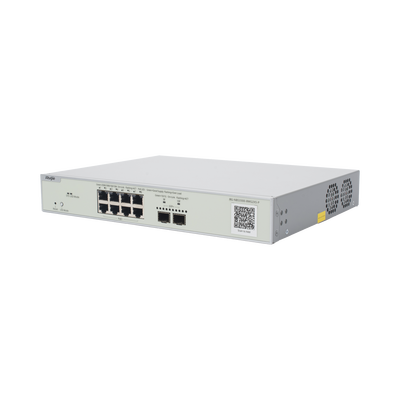 Switch Multi-Gigabit PoE+ Capa 2 con 8 Puertos 2.5G PoE+ hasta 240W y 2 Uplink SFP+ 10G ,Administrable Cloud, Diseñado Para Access Points WiFi 6/7