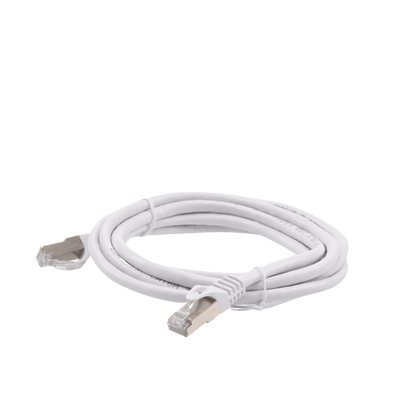 Patch Cord Cat6A 10G Blindado 2 Metros (6.56 Pies) Blanco