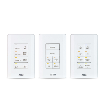 Sistema de control ATEN | Teclado de 8 botones (EE. UU., 1GANG) | BLANCO |