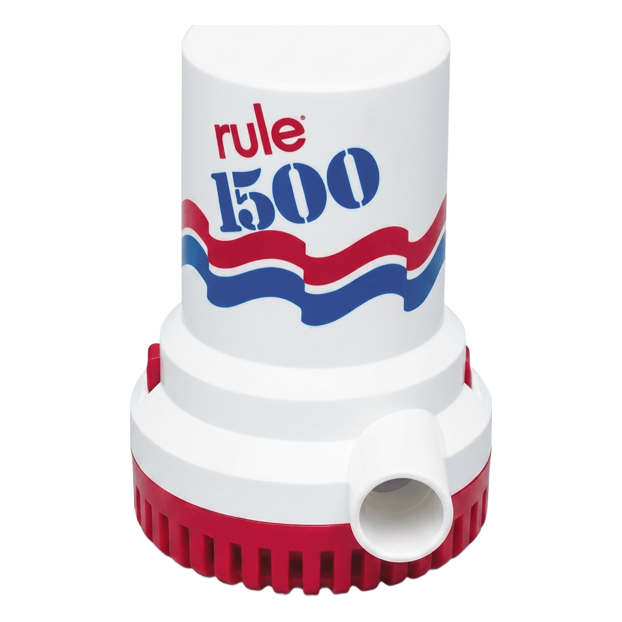 Bomba de Achique Sumergible Rule 02 / 1,500 GPH / 12V CD / Motor de Alta Eficiencia / Ejes de Acero Inoxidable / Protección Térmica TCO / Certificación CE e ISO 8849 — RULE · SKU 02