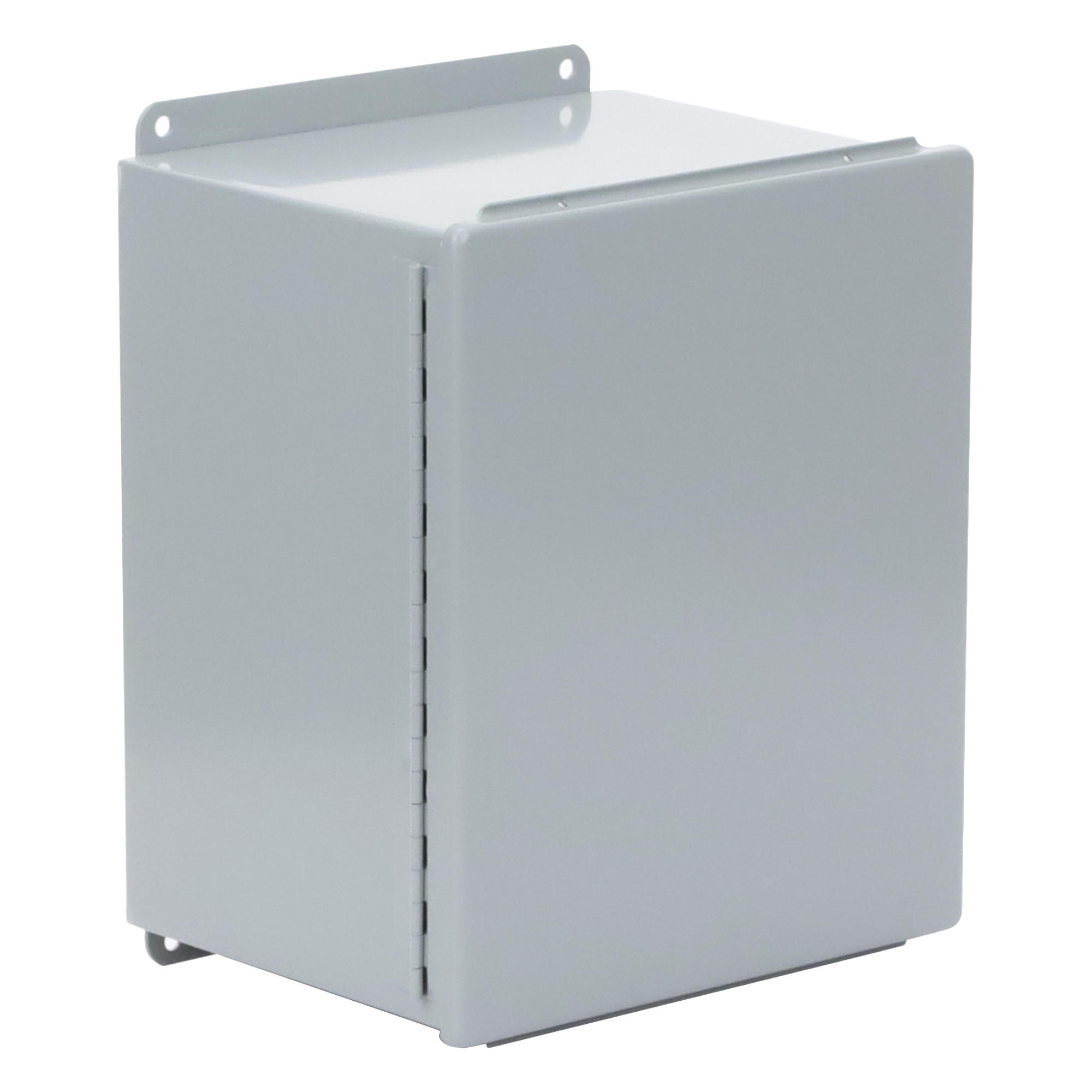 Gabinete de Bisagra Continua NEMA 12; IP66 de Uso en Intemperie, 305 x 254 x 203 mm, De Acero, Color Gris — HOFFMAN · SKU A12108CH