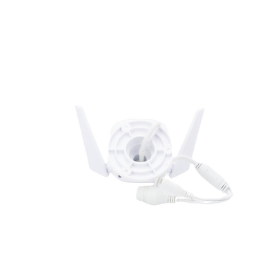 Cámara IP Wi-Fi para exterior, 3 megapixel, audio doble vía, visión nocturna, notificación Push, acepta memoria Micro SD de para grabación. 