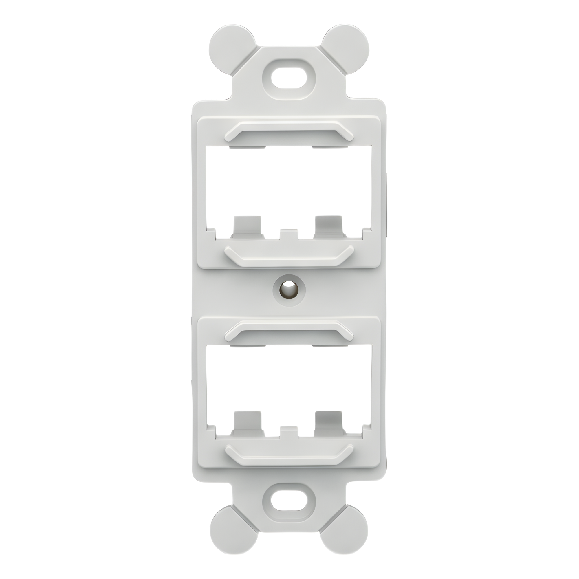 Marco de Módulo Para Placas Frontales Estándar NEMA 106, Acepta 4 Módulos Mini-Com, Color Blanco Mate — PANDUIT · SKU CF1064IWY