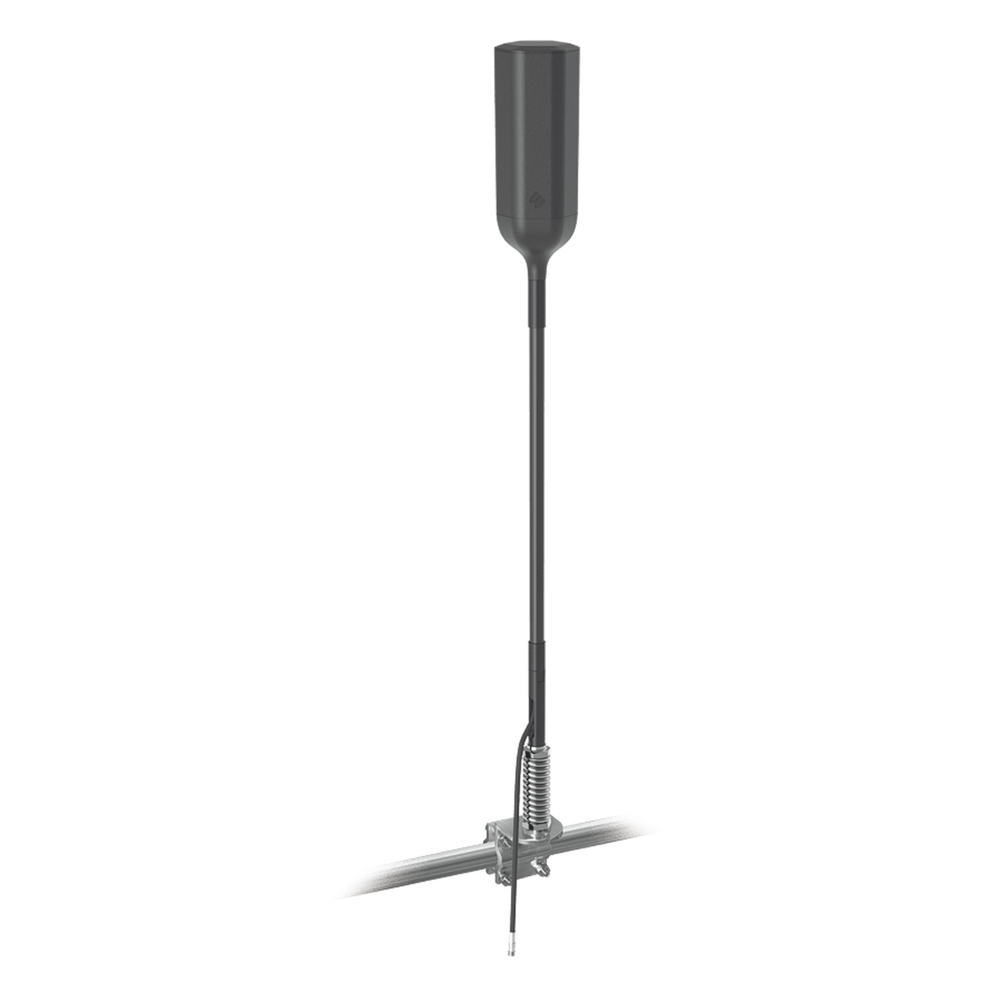 Antena Omnidireccional / 4G/3G / 700-900 MHz, 1710-2270 MHz / 4.3 dBi / Altura Ajustable 2.3 m a 12.2 m (7.5 ft a 40 ft) / Montaje para Espejo de Tractocamión — WILSONPRO / WEBOOST · SKU 311-229