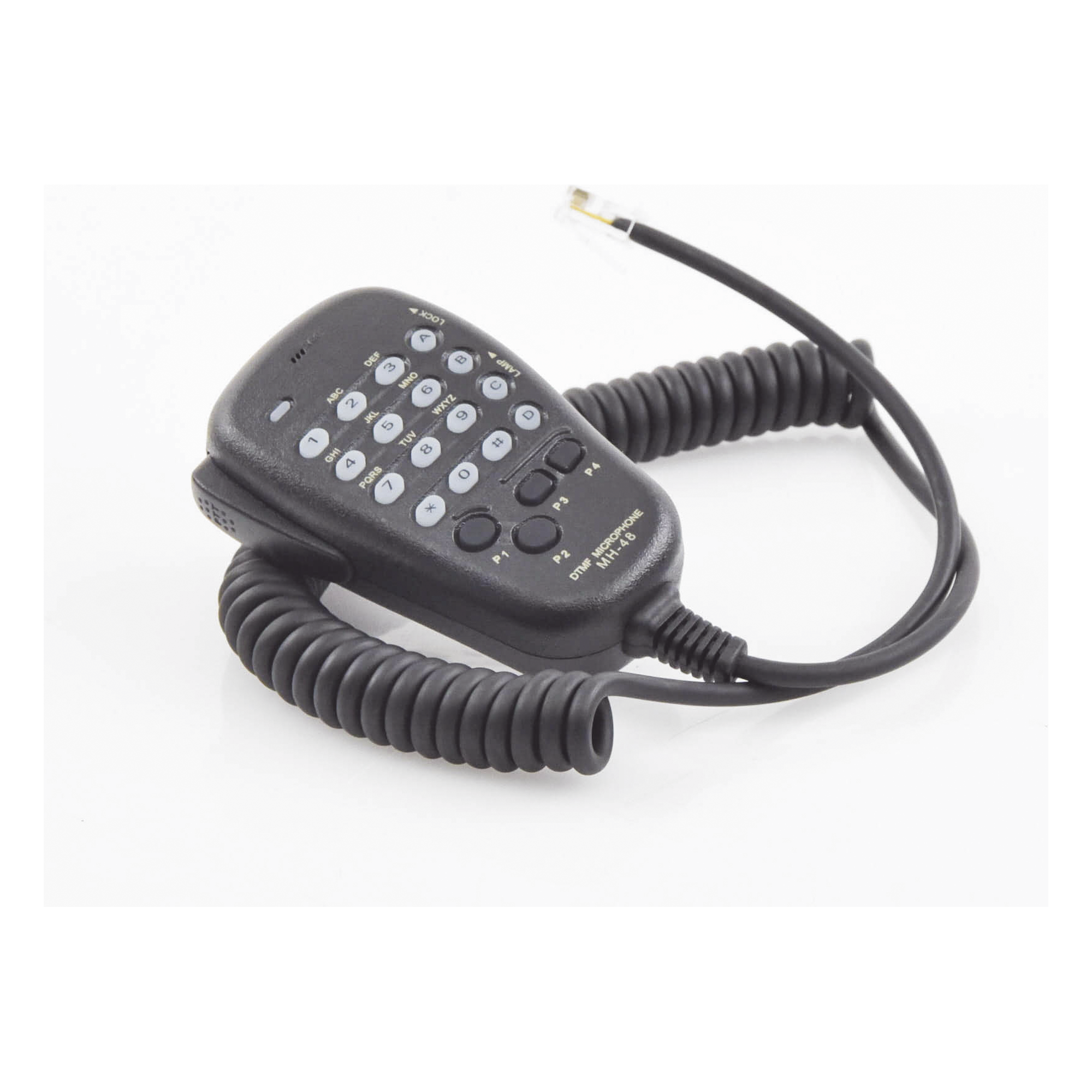Micrófono para Radio Móvil / Conector RJ-45 de 6 Pines / Teclado Retroiluminado / IP54 / Cable Kevlar 40 kg