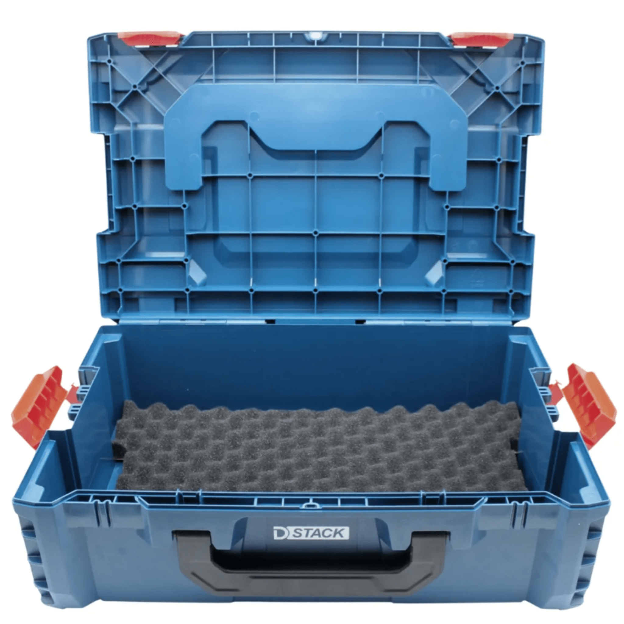 Maletín Rígido Apilable para Herramientas / Plástico de Alta Resistencia / Diseño Modular 46 x 17 x 32 cm (18.1 x 6.7 x 12.6 in) / Asas Ergonómicas / 4 Cierres de Seguridad