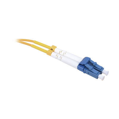 Jumper de Fibra Óptica Monomodo 9/125 LC/UPC-SC/APC, PVC, 2.0 mm, Dúplex, Amarillo, 3 Metros (9.84 Pies)