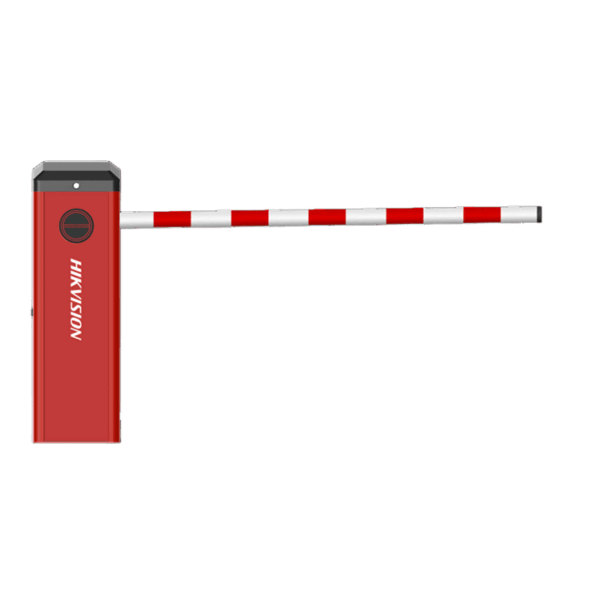 Barrera Vehicular Ultra Rápida / Abatimiento por Impacto Incluido / Brazo De Fibra de Carbono de 3 mts Súper Resistente y Ligero / Apertura Ultra rápida / Uso continuo — HIKVISION · SKU DS-TMG520M/B(3M)
