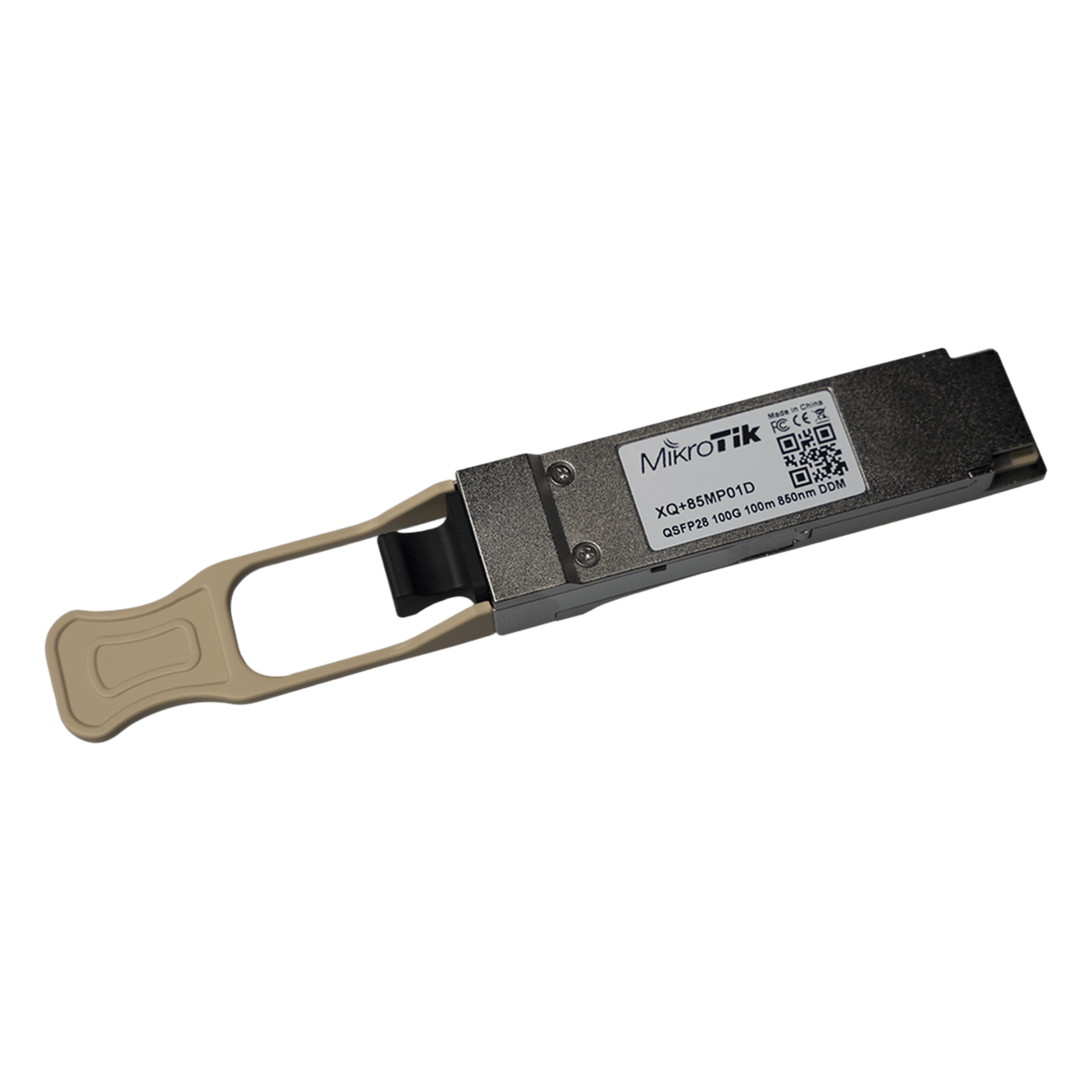 Tranceptor 40/100 Gbps QSFP+/QSFP28 100 Metros — MIKROTIK · SKU XQ+85MP01D