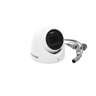 [Dual Light + ColorVu] Turret TURBOHD 3K (5 Megapixel) / Lente 2.8 mm / 30 mts IR + 20 mts Luz Blanca / Gran Angular 104.9° / Exterior IP67 / Micrófono Integrado / dWDR / 4 Tecnologías / Metal