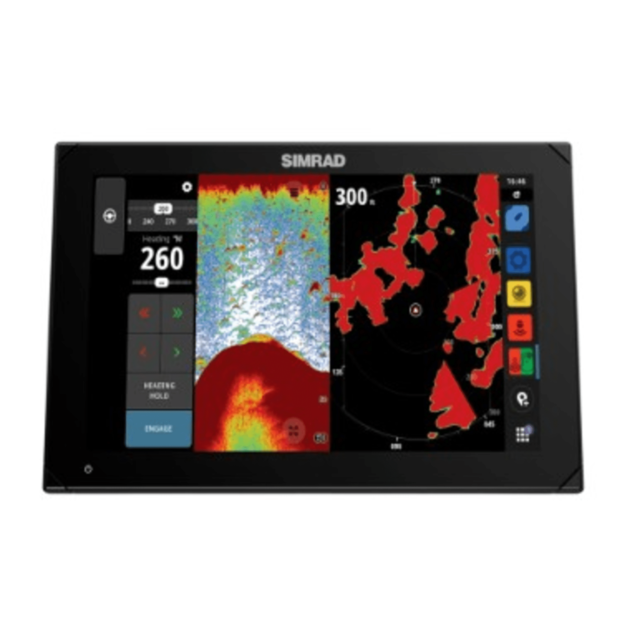 Sistema de Navegación / Pantalla Táctil SolarMAX IPS HD / 170° Visión / Integración Mercury SmartCraft / Compatibilidad Radar HALO / Ethernet y NMEA 2000 / Cámaras IP y Cartografía