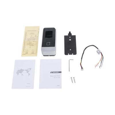Lector esclavo MIFARE IP65 / Huella Digital / Lector de Tarjetas de Proximidad MiFare / RS-485 / Interior y Exterior / Requiere Panel de Control de Acceso Serie DS-K26 y DS-K27