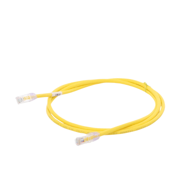 Cable de Parcheo UTP Categoría 6, con Plug Modular en Cada Extremo - 1.5 Metros (4.92 Pies) - Amarillo