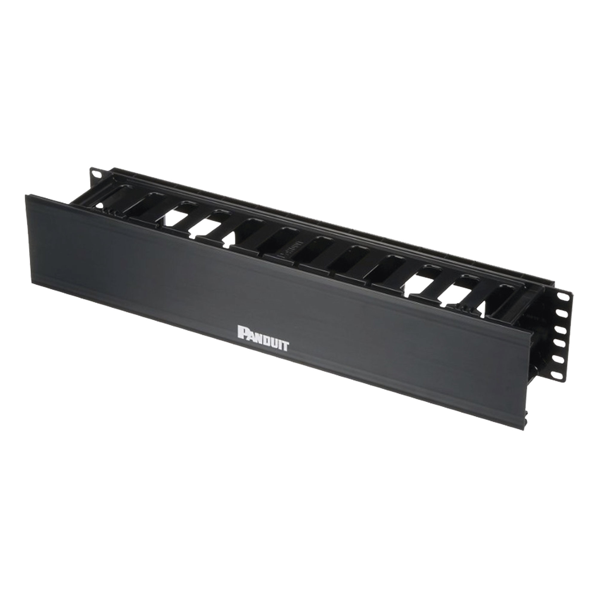 Organizador de Cables Horizontal PatchLink, Sencillo (Solo Frontal), Con Tapa Extendida, Para Rack de 19in, 2UR — PANDUIT · SKU WMPHF2E