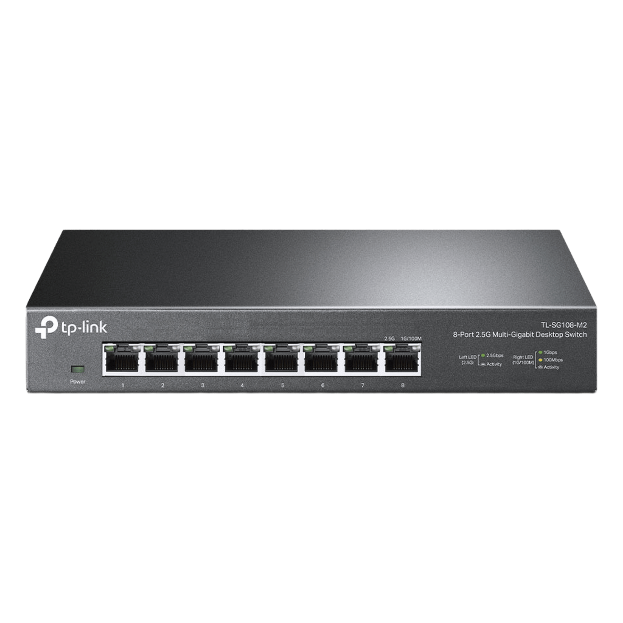 Switch Gigabit no administrable de 8 puertos 100 Mbps/ 1 Gbps/ 2.5 Gbps ideal para WiFi 6 — TP-LINK · SKU TL-SG108-M2