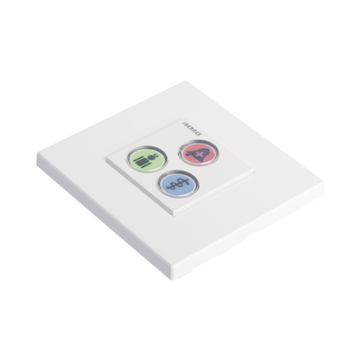 Modulo de 3 Botones iluminados para habitación de Hospital / Alarma / Cancelar y Código Azul / BUS RS485 / Compatible con NX0019/B, NX1021 Y NX0015