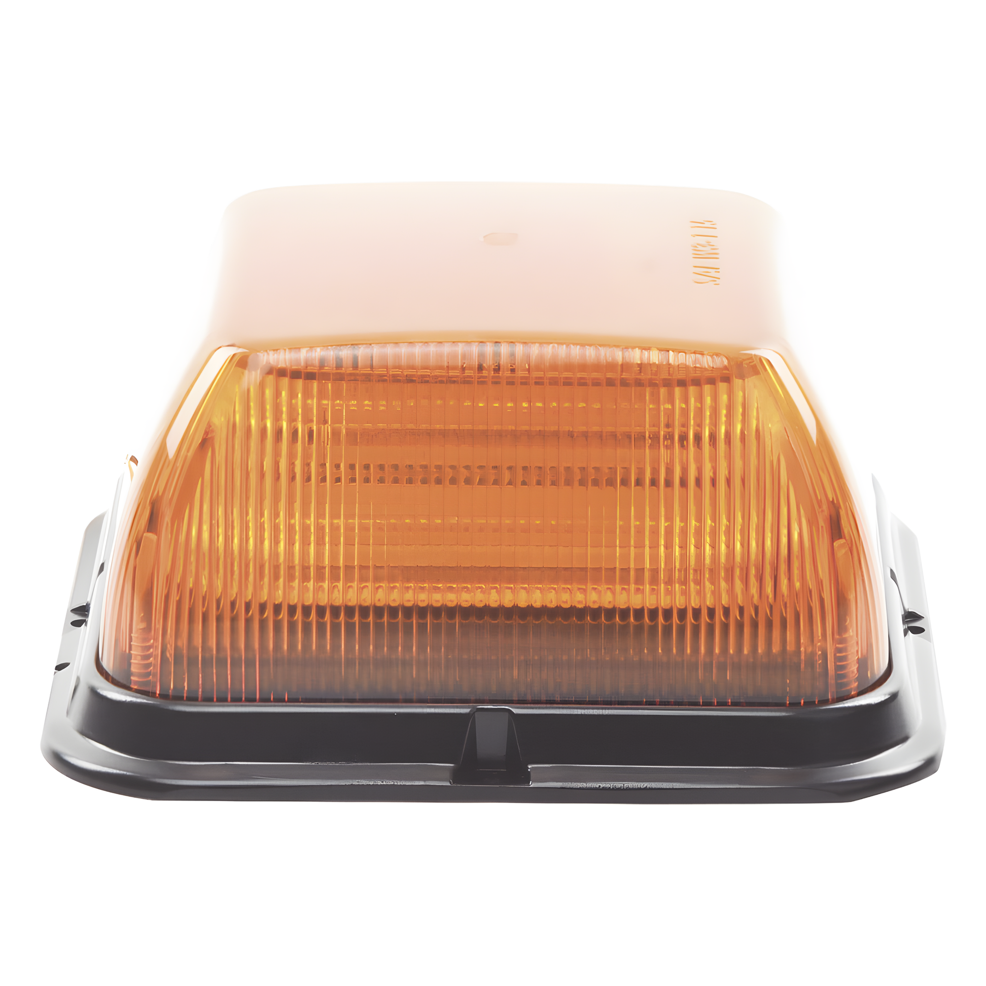 Baliza LED Cuadrada, base de polipropileno reforzado, perfil medio, 12-24 VCC, 24 patrones de destellos, ámbar — ECCO · SKU EB7185AAA