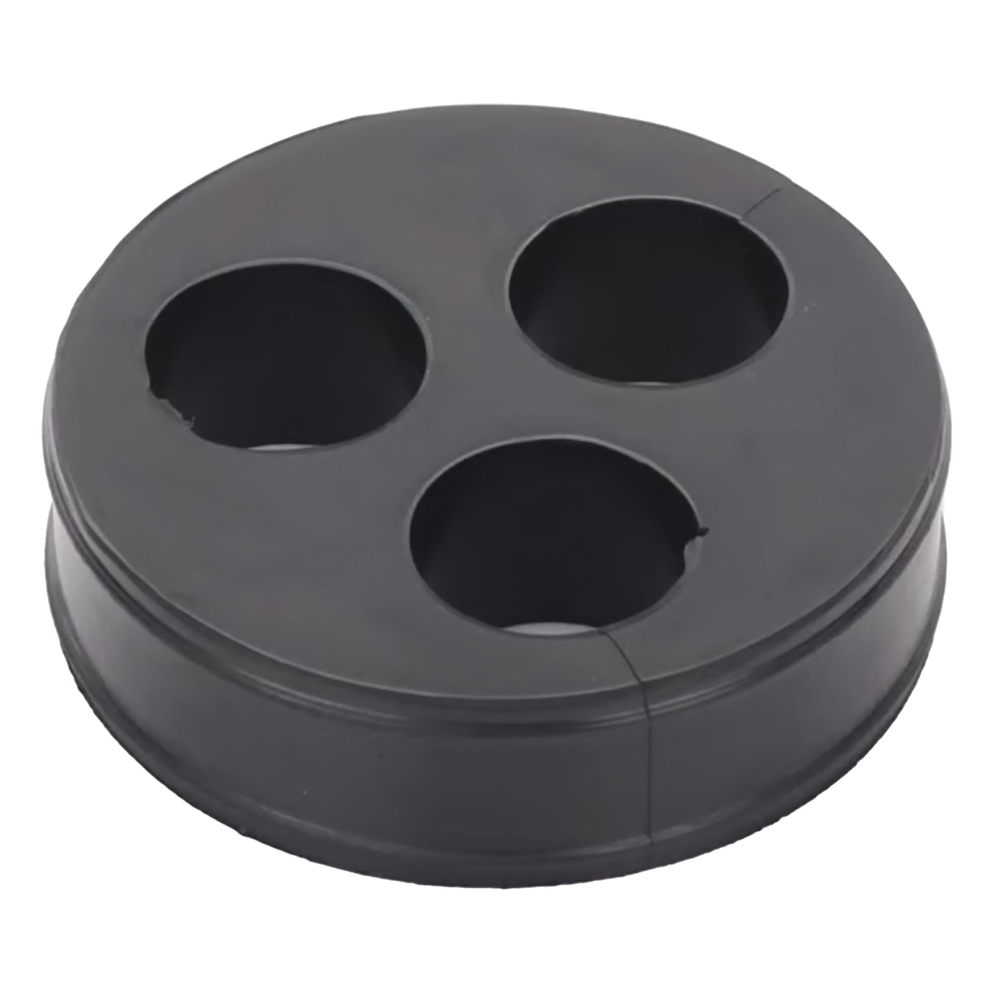Inserto de Caucho para Placa Pasamuro / 3 Orificios / Cable 7/8 in / Diámetro Exterior 85 mm (3.34 in) / Grosor 25.4 mm (1 in) — SYSCOM TOWERS · SKU CI-3-78