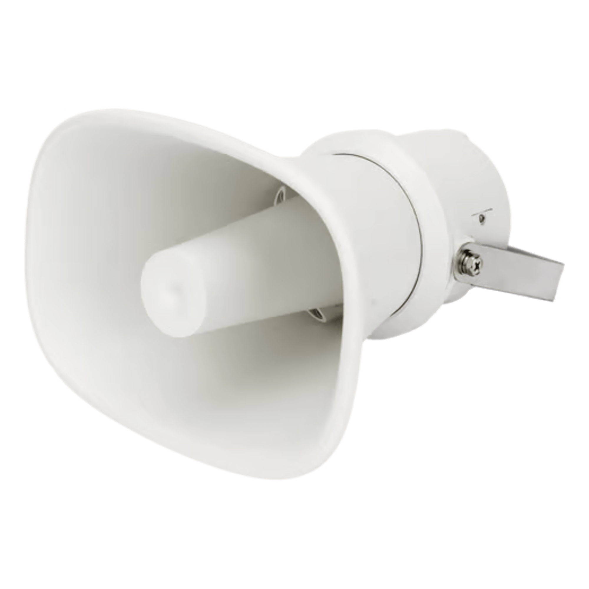 Altavoz Tipo Trompeta | 5 Watts - 30 Watts | Color Blanca | 100 V / 70 V | Material ABS | IP65 | Requiere amplificador — HIKVISION · SKU DS-QAE0330G1T-V