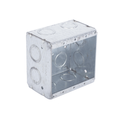 Caja Multigang de 2 Gangs/ Profundidad de 2-1/2 Pulgadas (6.35 cm)/ 12 Entradas de 1/2 - 3/4 Pulgadas (1.27 - 1.91 cm)