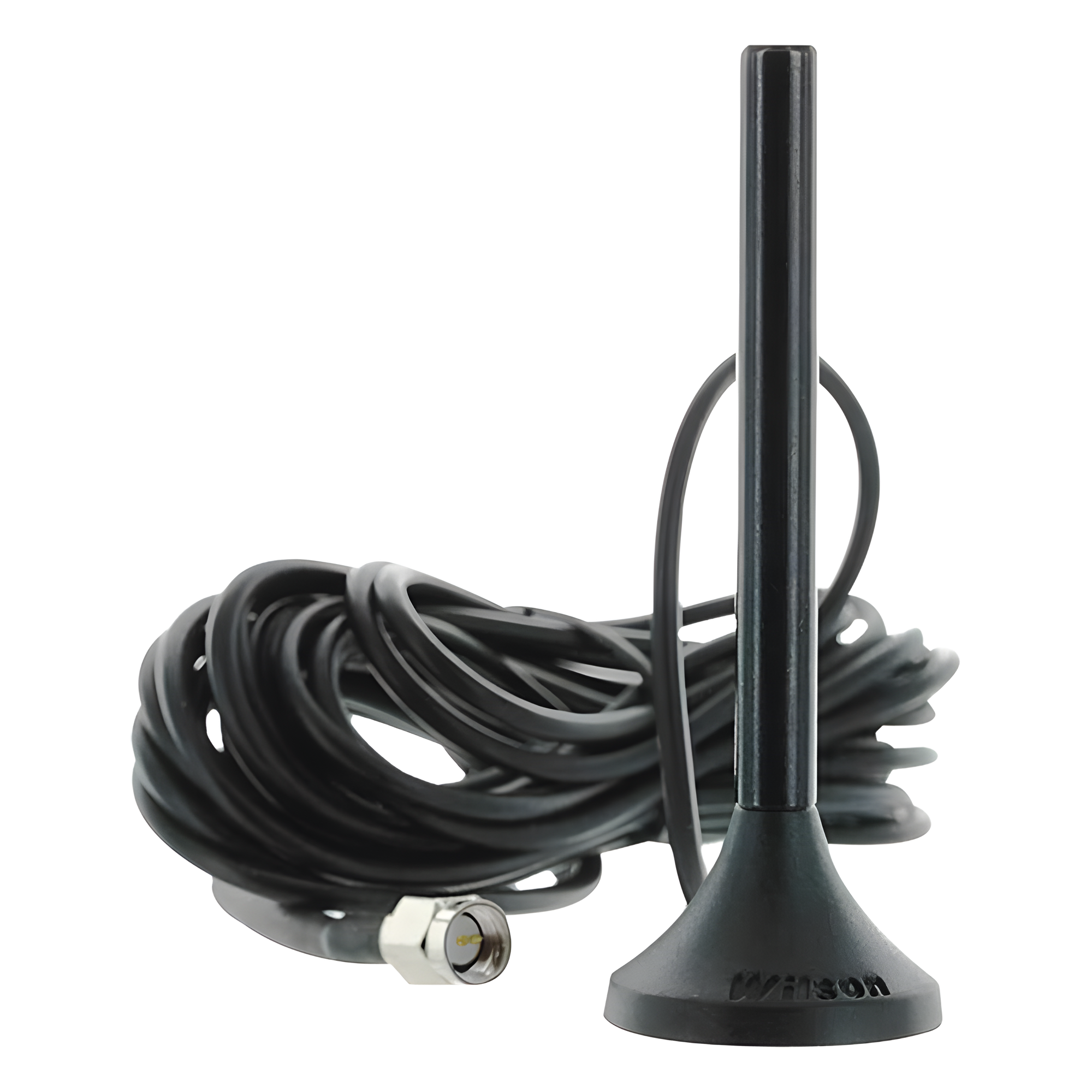 Antena Mini de Montaje Magnético, con cable RG174 y conector SMA macho | Rango de Frecuencias 700-960 MHz, 1710-2270 MHz | Ganancia Máxima 3.1 dB — WILSONPRO / WEBOOST · SKU 301-126