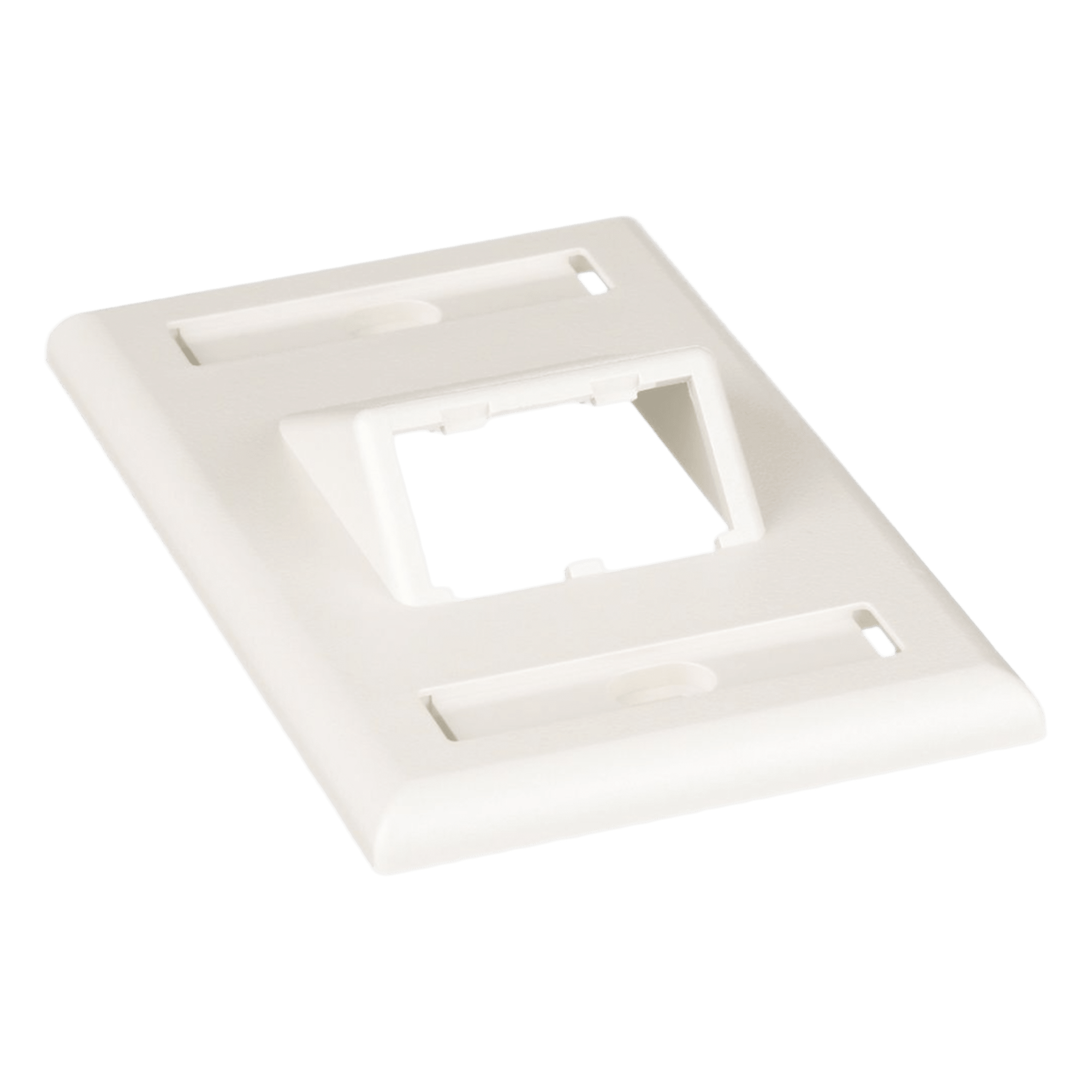 Placa de Pared Vertical Clásica, Salida Para 2 Puertos Mini-Com Inclinados, Con Espacios Para Etiquetas, Color Blanco Mate — PANDUIT · SKU CFPSL2IWY