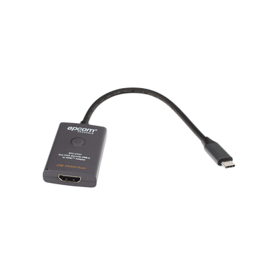 Adaptador USB-C a HDMI con Seguridad de Un Clic | Resolución 4K Ultra HD 60Hz | HDMI 2.0b 18 Gbps | DP 1.2a | Silenciamiento de Video Instantáneo | Protección ESD ±8kV | Audio 7.1 Canales | Compatibilidad Universal