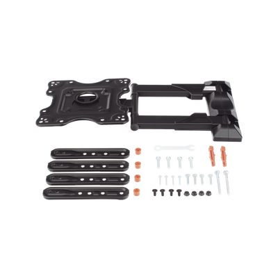 Montaje de Pared Articulado para Monitor de 32-55" / Soporta hasta 27.2 Kg / Vesa 400 x 400 / 100 x 100 / Acero / Separación a Pared de 5 cm a 40 cm