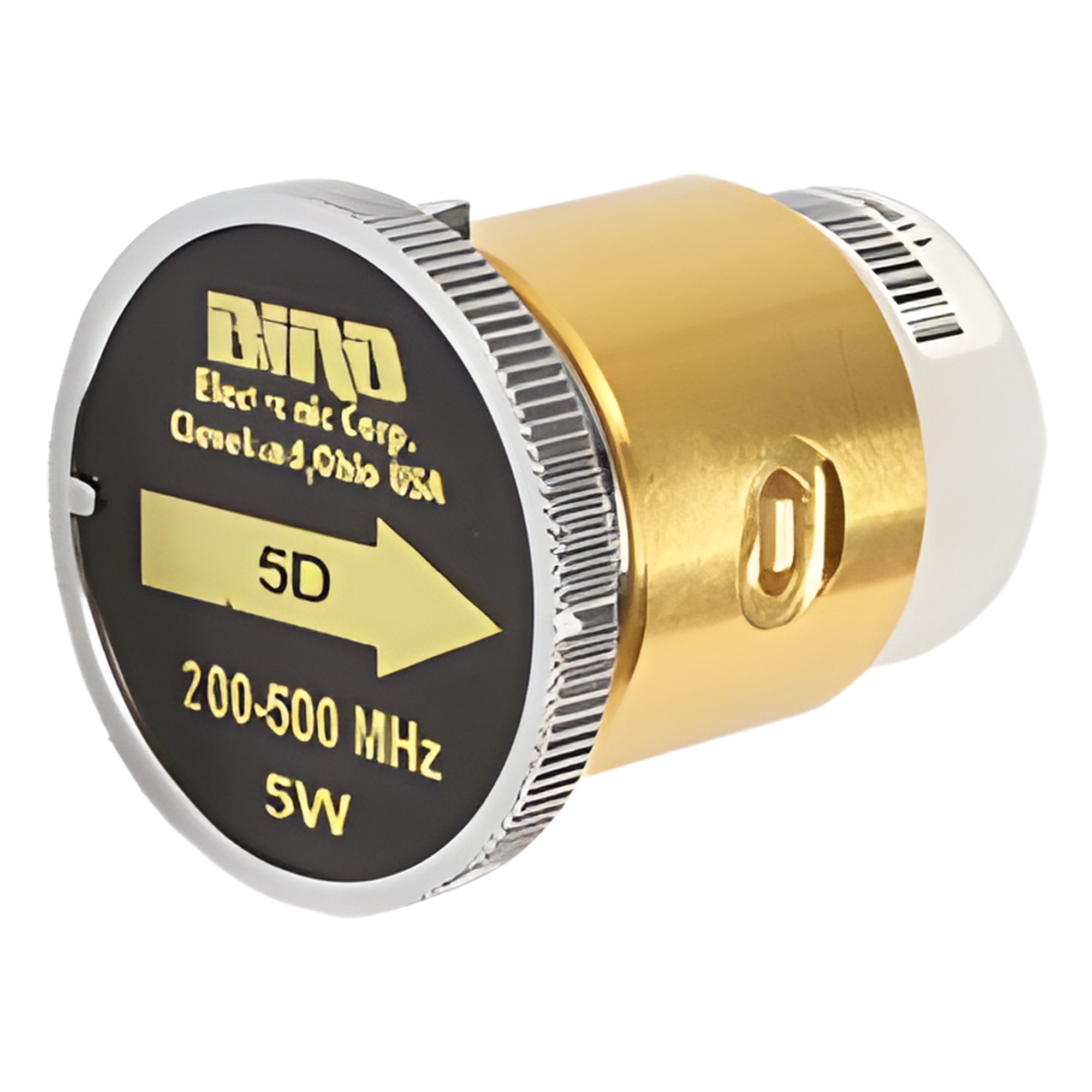 Elemento de 5 Watt en Línea 7/8" para Wattmetro BIRD 43 en Rango de Frecuencia de 200 a 500 MHz. — BIRD TECHNOLOGIES · SKU 5D