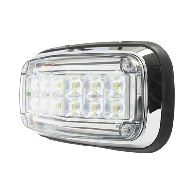Luz de advertencia 8 X 4", Color Claro, IP67, SAE, Ideal para Ambulancias
