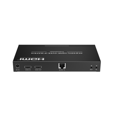Extensor HDMI sobre IP | Transmisor | 4K@60Hz | 120 m | HDMI 2.0 | HDCP 2.2 | PoE | RS-232 | IR Bidireccional | Multicast 