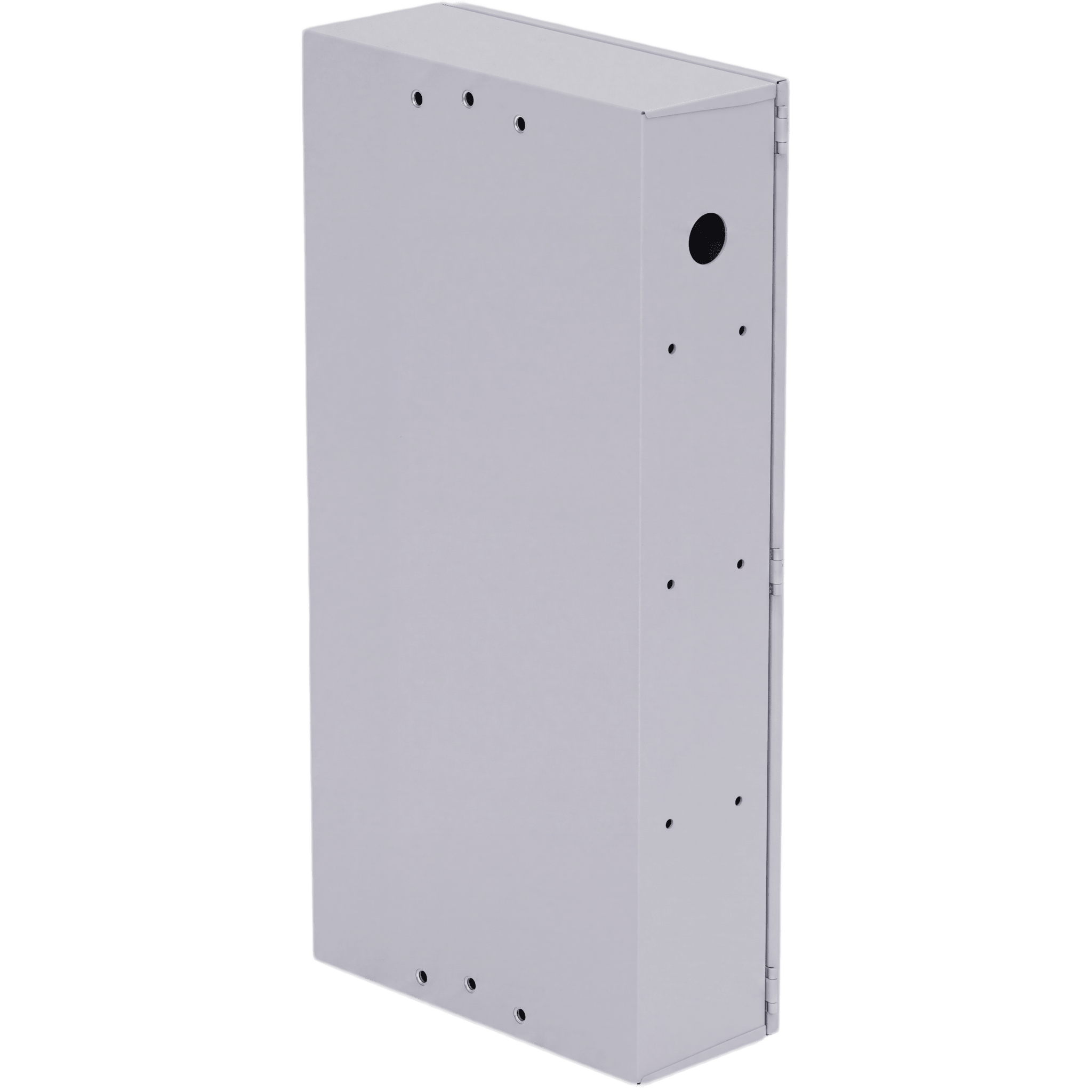 Gabinete para instalación de 4 Baterías , Fabricado en Lámina Galvanizada, Accesorios para poste (No incluidos)