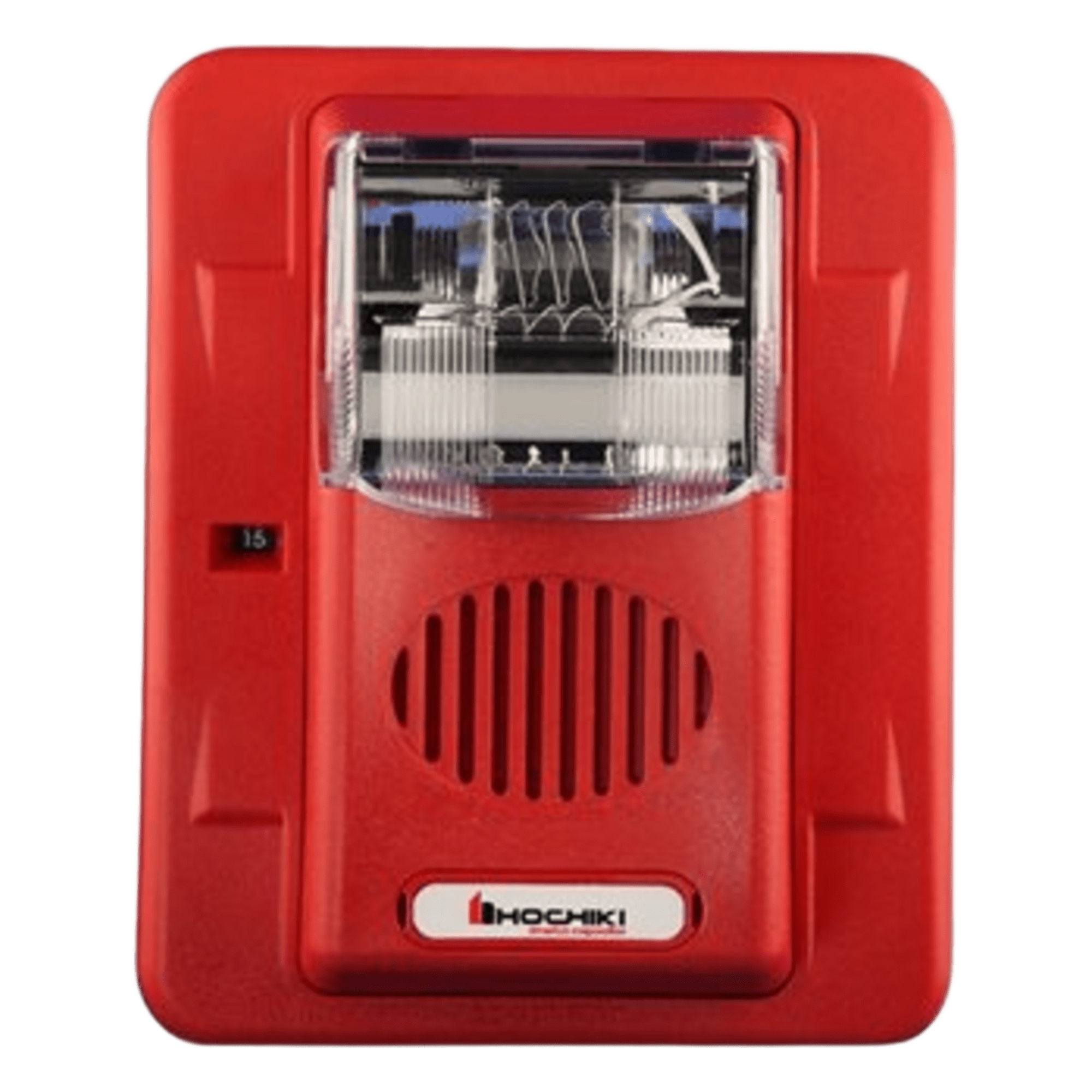 Sirena Estrobo, 24 Vcd, Multi-Candela 15 hasta 110 cd, Montaje En Pared, Color Rojo, Serie HEC3 (0500-06020), Hochiki — HOCHIKI · SKU HEC3-24WR